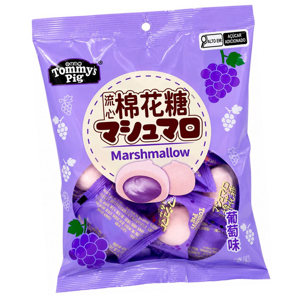 Marshmallow com Recheio de Uva 60g-2-